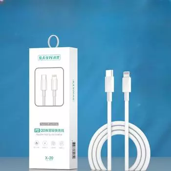 Кабель для быстрой зарядки Apple PD 20 Вт подходит для мобильных телефонов Apple с интерфейсом TYPE-C и Apple, кабель для быстрой зарядки и передачи данных X20 TYPE-C to TYPE-C