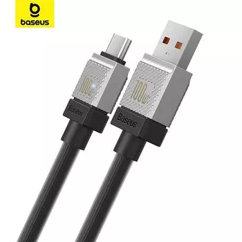 Кабель для быстрой зарядки Baseus CoolPlay Series USB-Type-C 100 Вт для ноутбуков, Xiaomi, Matebook, Macbook, Huawei, Honor