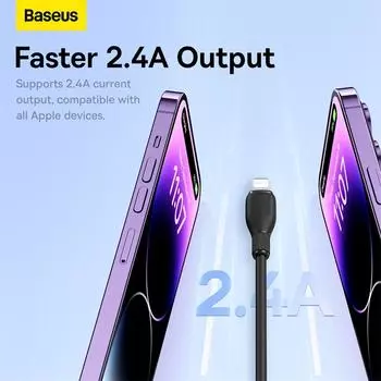 Кабель для быстрой зарядки Baseus CoolPlay Series USB — iP 2.4A
