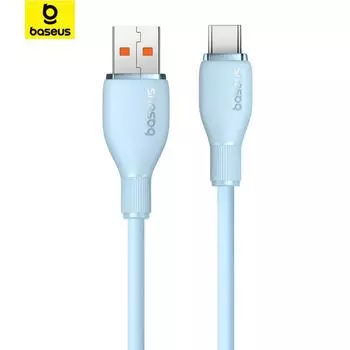 Кабель для быстрой зарядки Baseus Pudding Series USB-Type-C 100 Вт 1.2m фиолетовый