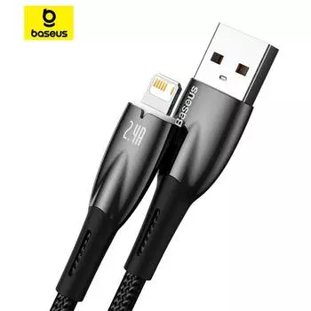 Кабель для быстрой зарядки данных серии Baseus Glimmer USB — iP 2.4A