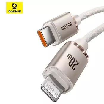 Кабель для быстрой зарядки и передачи данных серии Baseus Crystal Shine, тип C — IP, 20 Вт