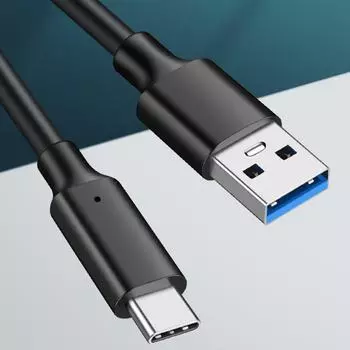 Кабель для быстрой зарядки USB 3.2 - USB-C 10 Гбит/с Gen2 Data & PD 3A 20 В 0.15 meters чёрный