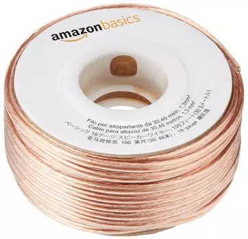 Кабель для динамика AmazonBasics 16 Gauge Bronze 30,5 м бронзовый