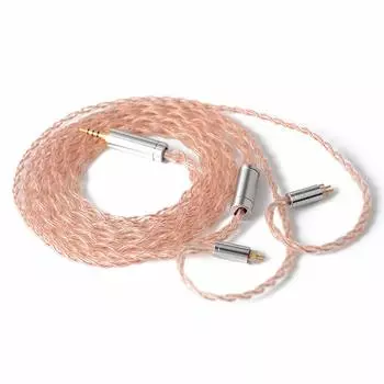 Кабель для наушников NICEHCK Oalloy 6N UPOCC из монокристаллической меди и сплава меди и серебра, микс из 2-контактного металлического разъема с заушным крючком