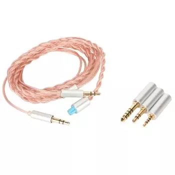 Кабель для обновления наушников 3 в 1 6N монокристаллическая медь без потерь кабель для наушников замена для