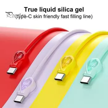 Кабель для передачи данных 2-в-1 DC5V 2.5A Type-C для передачи данных, шнур для быстрого зарядного устройства для мобильного телефона Android красный