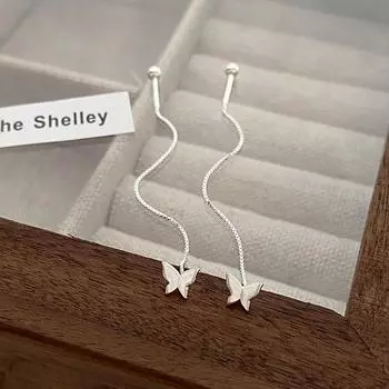 Кабель для пирсинга ушей в виде бабочки для женщин Кабель для пирсинга ушей для новых модных сережек для женщин Летние серьги для лета