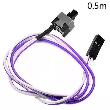 Кабель для сброса питания компьютера, кабель материнской платы ПК и кнопочный переключатель, замена сломанного кабеля выключателя питания