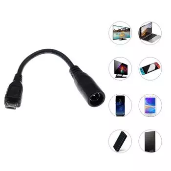 Кабель для зарядки 5 В 3 А DC5521 Female to Micro USB Male адаптерный провод 5,5x2,1 мм Female to V8 интерфейсный кабель питания шнур