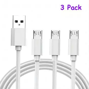 Кабель для зарядки Micro USB 1M/3FT - 3 шт. 1m