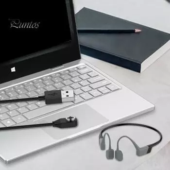 Кабель для зарядки наушников, магнитная безопасная гарнитура для быстрой зарядки, USB-адаптер зарядного устройства для AfterShokz Aeropex AS800/OpenComm ASC100SG чёрный