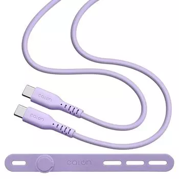 Кабель для зарядки rasta banana calon iPhone для мягкого силикона Type-C до 1,0 м светло-фиолетовый R10CACC3A04LPU