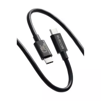 Кабель ELECOM USB-C длиной 1 м, USB4, 240 Вт, высокоскоростная передача данных, совместимость с USB PD, до 80 Гбит/с, 8K/60 Гц [совместимость с Thunderbolt 5/4 3, USB3.x 2.0] [USB-IF