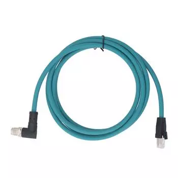 Кабель Ethernet CAT6A M12 8-контактный разъем X Code на RJ45 Male экранированный шнур IP67 водонепроницаемый 2 метра W