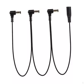 Кабель гирляндного подключения, прямоугольный шнур питания для бас-гитары, соединительный кабель, 9 В постоянного тока, гитарный эффект 3way