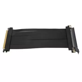 Кабель GPU PCIE 4.0 Riser X16 высокоскоростной плоский 180 градусов 20 см для RTX3090 RTX3080 RTX3070