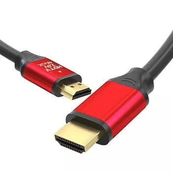 Кабель HDMI 2.0 высокой четкости 4K для компьютера, телевизора, ноутбука, настольного компьютера и дисплея (4K @ 60 Гц) 1.8 m красный