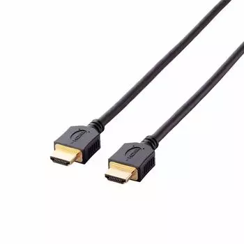 Кабель HDMI ELECOM 1 м PS3 Xbox360 Nintendo Switch Nintendo Classic Mini, работающий в режиме 4K 3D Full HD Ethernet, совместимый с черным [PS4 подтверждено]