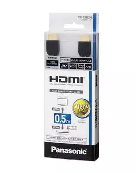 Кабель HDMI Panasonic черный 0,5м RP-CHE05-K