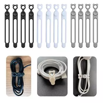 Кабель Кабель Многофункциональный Кабель Мягкий Удобный Товары для Проводки Завивки USB Набор из 12 штук в блистерной коробке для хранения В комплекте Лента, Лента, Зажим, Почувствуй,
