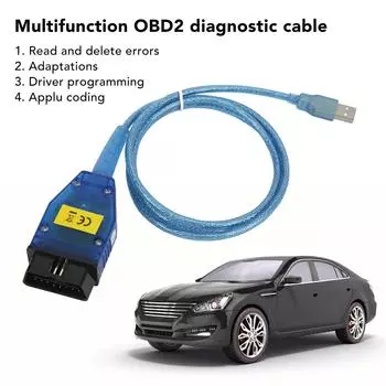 Кабель KD CAN OBD2, чип FT232RL с переключателем, замена USB-интерфейса для E60 E61 E70 E81, 8-контактный протокол K LINE