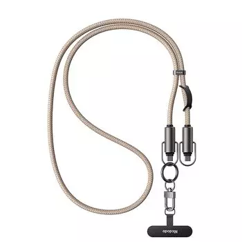 Кабель Mcdodo USB-C — USB-C, быстрая зарядка 60 Вт, высокоскоростная передача данных, кабель Type-C, мобильный ремень, ремешок на плечо/шею, шнур для зарядки MacBook i-Pad