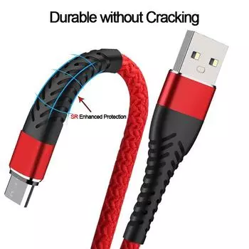 Кабель Micro USB 1 м, 2 м, 3 м, 0,25 м для быстрой зарядки, кабель для передачи данных для Xiaomi Redmi 4X5, Samsung S7 J7, Huawei, Android, мобильный телефон, кабель зарядного устройства Microusb 25cm чёрный