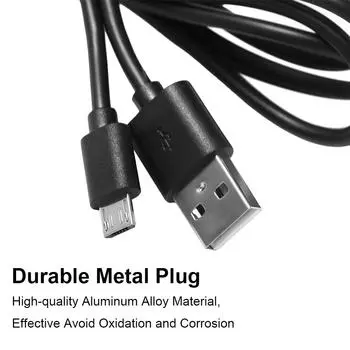Кабель Micro USB Провод для быстрой зарядки Кабель для передачи данных Цифровые кабели Линия передачи данных Кабель для зарядки Micro USB 1M чёрный