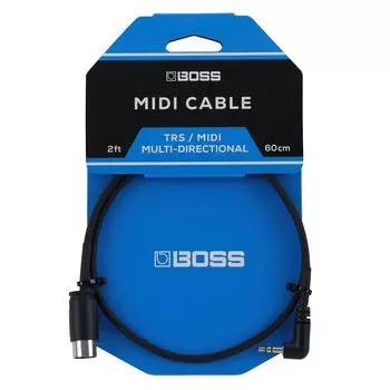 Кабель MIDI BOSS 60 см Кабель MIDI BMIDI-2-35 3,5 мм TRS/MIDI
