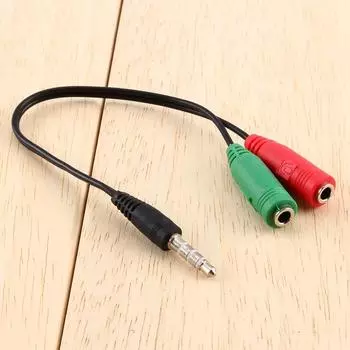 Кабельный аудиоконвертер Adaptador Jack Estereo 3,5 мм Divisor de Auriclees
