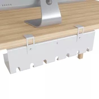 Кабельный лоток под проводкой Без сверления Шнур Вывод шнура Кабель Шнур под Изготовлен из японского Руководство по эксплуатации Соответствует требованиям выставления счетов Белый стол CJW,