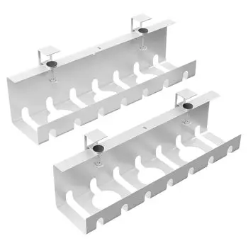 Кабельный лоток под проводкой Без сверления Шнур Вывод шнура Кабель Шнур под Изготовлено из японского Руководство по эксплуатации Приемлемый счет-фактура Комплект из 2 столов CJW,