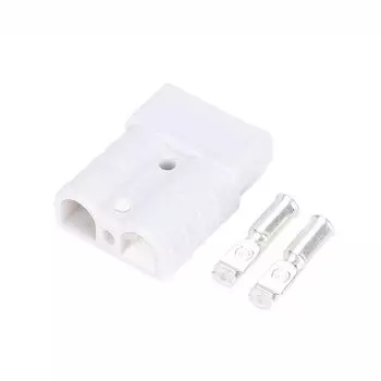 Кабельный наконечник с вилкой 600 В, кабельные соединители на 50 А, силовые разъемы, штыри, медные наконечники для Андерсона белый