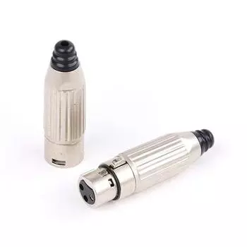 Кабельный штекер Микрофонный балансный кабельный штекер 3-контактный XLR-мама-адаптер 3-контактный XLR-папа XLR-разъем male