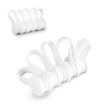 Кабельный зажим, держатель кабеля, белый, 10 шт., новая модель, магнитный зажим для шнура, держатель шнура, крючок для шнура, магнитная намотка, управление шнуром, USB-кабель, кабель для наушников