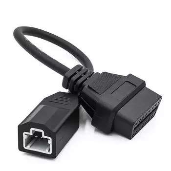 Кабель OBD 2 для Honda 3pin OBD1 адаптер OBD2 OBDII для Honda 3 Pin на 16 Pin разъем совместимый диагностический инструмент чёрный