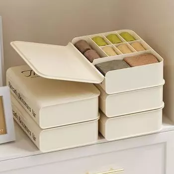 Кабель-органайзер с 8 отделениями Компактный настольный ящик для хранения данных объемом 1 л прозрачный