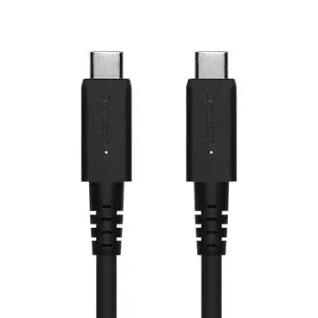 Кабель Owltech Type-C - Type-C, совместимый с видеовыходом USB3.2 Gen2, высокоскоростная передача данных, быстрая зарядка через USB до 10 Гбит/с, PD60 Вт, мягкий черный, 1 м