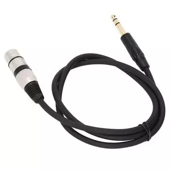 Кабель «папа-XLR-мама» 1/4 6,35 мм, 3-контактный разъем, микрофонный шнур TC145K56 1,8 м