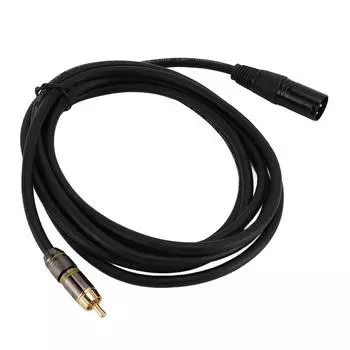 Кабель «папа-XLR-папа» 22AWG из бескислородной меди, ПВХ, позолоченный разъем 9,84 фута для микрофонного усилителя