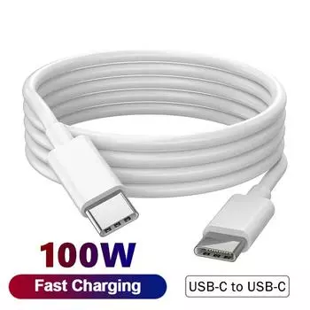 Кабель PD для быстрой зарядки USB-C на USB-C для iPhone 15 Pro Max, iPad Air 5, Macbook, Huawei Mate 60, Samsung, шнур типа C на тип C 0.25m