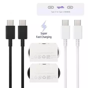 Кабель PD для Samsung S22 S21 S20 FE S23 Ultra 45 Вт сверхбыстрая зарядка A52 A53 A54 5G Note 20 Uitra 25 Вт USB Type C кабель 1m