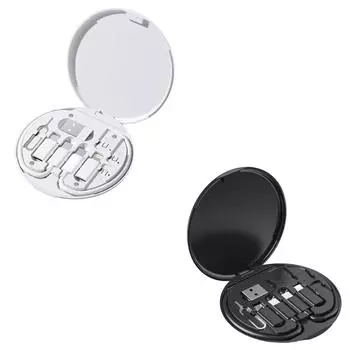 Кабель передачи данных «пять в одном» для трансграничных перевозок, многофункциональный дорожный бокс для хранения, кабель для зарядки мобильных телефонов One Size чёрный