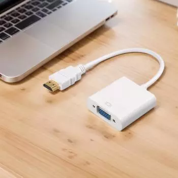 Кабель-переходник HDMI-VGA длиной 15 см для проектора без поддержки звука и высокого разрешения A