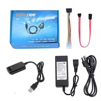 Кабель-переходник USB 2.0 в SATA/PATA/IDE для жесткого диска