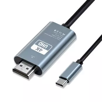 Кабель-переходник USB C HDMI Видео HDMI от кабеля подключения HDMI Type C Адаптер-переходник HDMI Type C Настройки не требуются MacBook MacBook iPad Pro