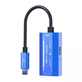 Кабель-переходник USB-C в тип C 4K/60 Гц, PD3.0, алюминиевый сплав для очков XREAL/Rokid Air AR для iPhone 15/Huawei Mate 60/Pura70