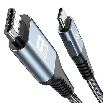 Кабель-переходник USB Type C HDMI 3 м, видеовыход Type C - HDMI [совместим с 4K] Кабель USB-C HDMI Thunderbolt 3/4 iPhone15 Pro Max Plus, iPhone 16 Pro