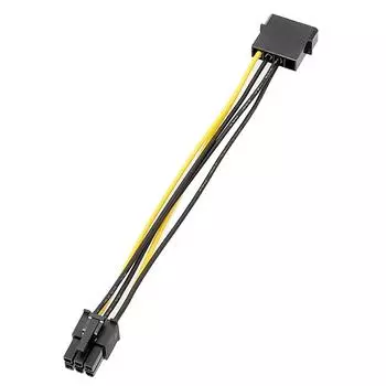 Кабель питания 6Pin to 4Pin для видеокарт, 4-контактные разъемы для 6-контактного разъема питания Pciexpress